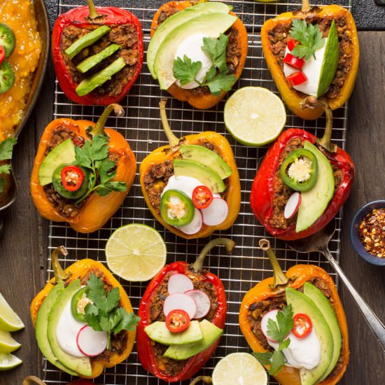 Vegan Mexican Stuffed Peppers