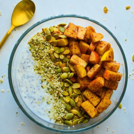 Pumpkin Spiced Apples with Coconut