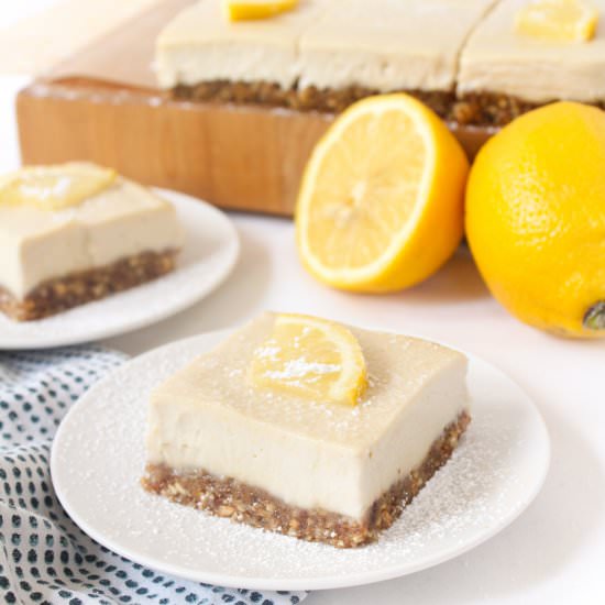 No Bake Vegan Lemon Bars