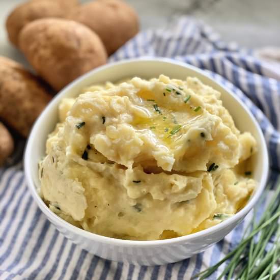 sour cream & chive mashed potatoes