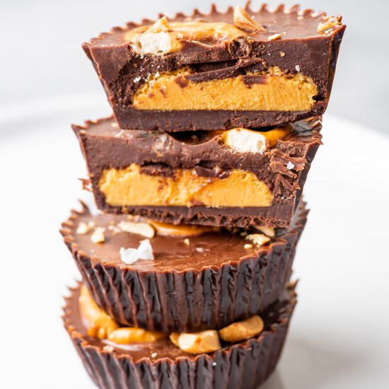 Pumpkin Pretzel Peanut Butter Cups