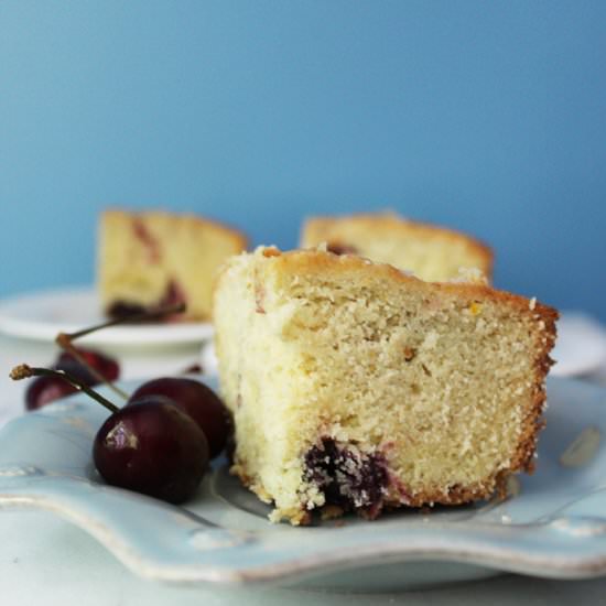 Cherry Blondie Cake
