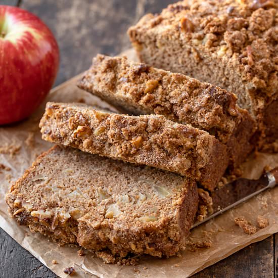 Apple Bread with Streusel