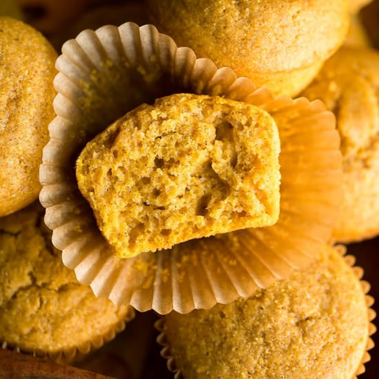 Pumpkin Cornbread Muffins
