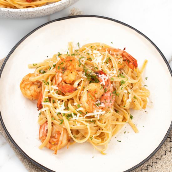 Healthy Delicious Shrimp Scampi