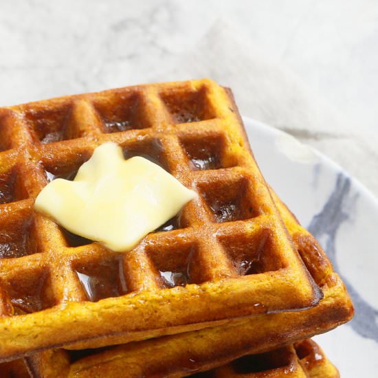 Pumpkin Belgian Waffles