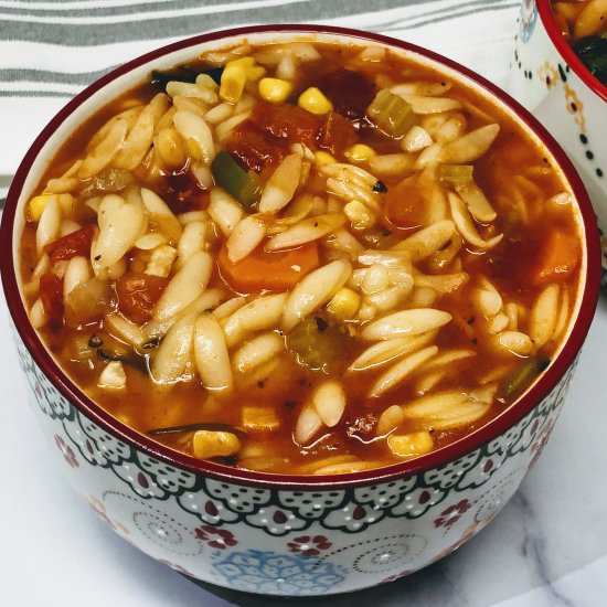 Instant Pot Vegan Pasta Soup