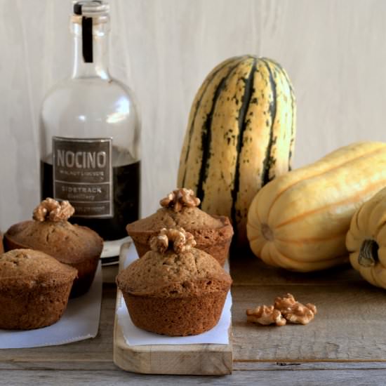 walnut squash muffins