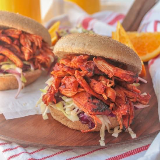 Orange Juice BBQ Chicken Sandwiches