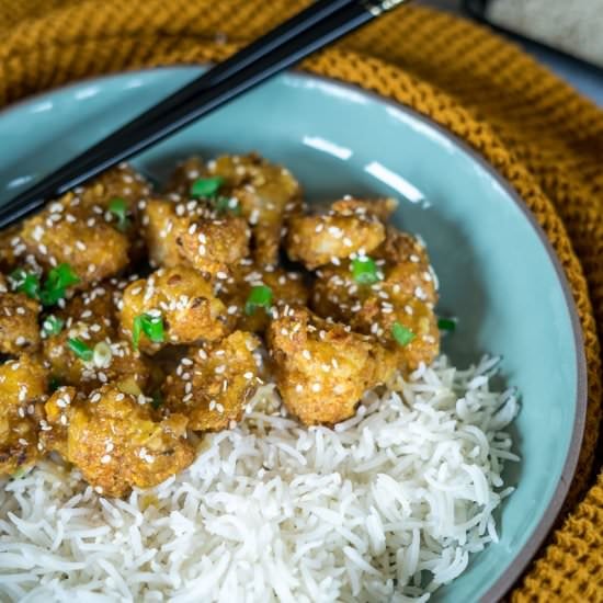Asian Style Orange Cauliflower