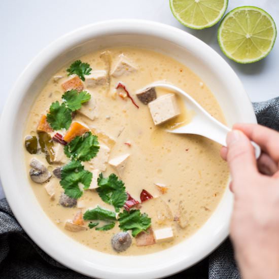 Vegan Tom Kha Soup