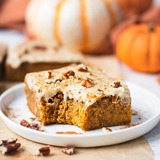 Pumpkin Bars Cream Cheese Frosting