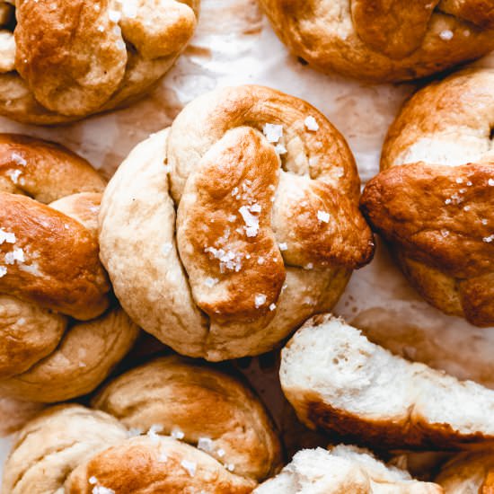 Vegan Soft Pretzels (Gluten Free)