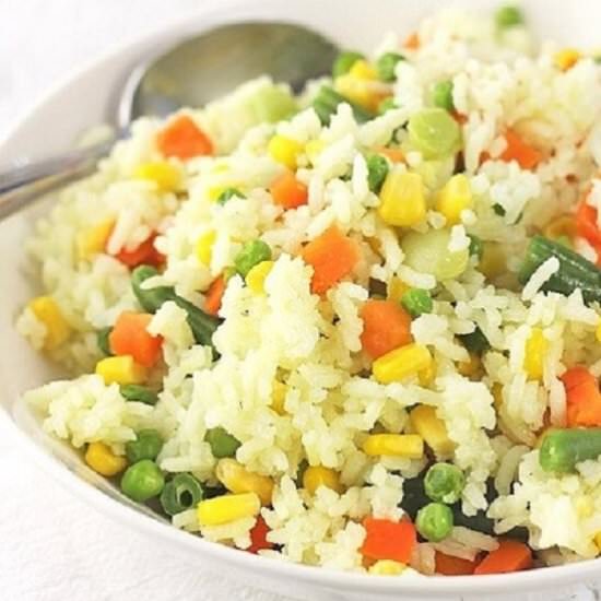 rice with mixed vegetables