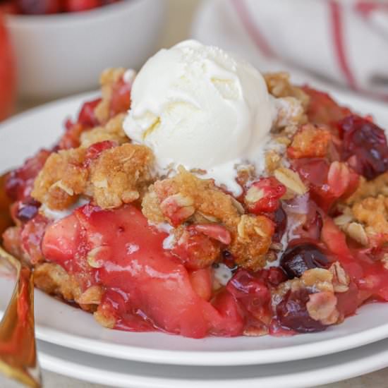 Apple Cranberry Crisp
