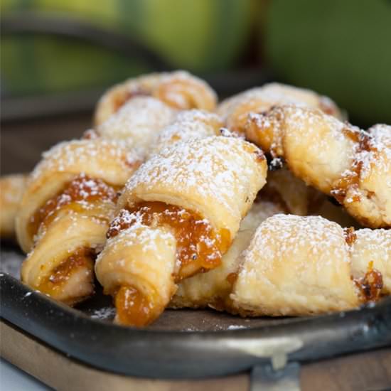 Apricots with Almonds Rugelach