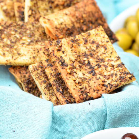 Zaatar and Sumac Crackers