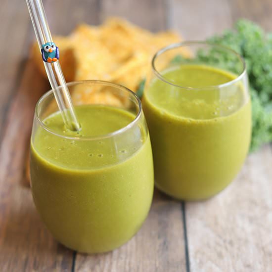 Pumpkin smoothie with kale