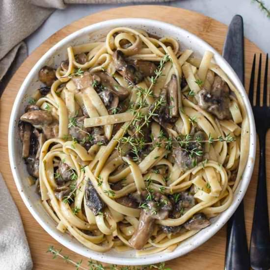 Vegan Mushroom Stroganoff
