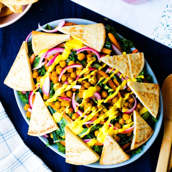 Masala Chickpea Kale Salad