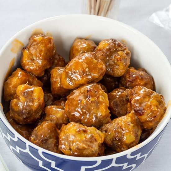 Sausage Pineapple Mini Meatballs
