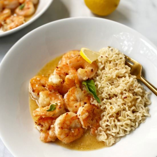 Shrimp with Lemon Garlic Butter