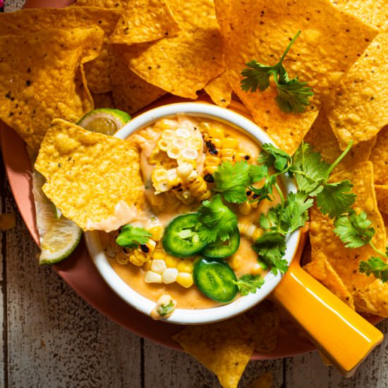 Grilled Corn Queso