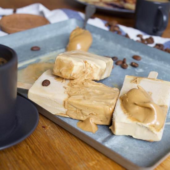 Dalgona Coffee Popsicles