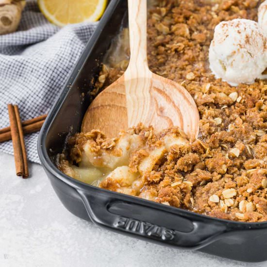 Pear Crisp with Ginger