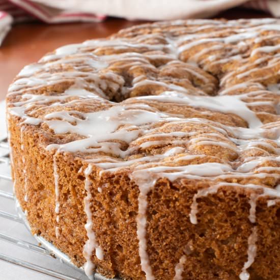 Glazed Cinnamon Apple Cake