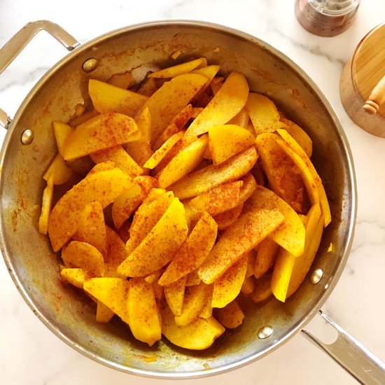 Easy and Tasty Turmeric Potatoes