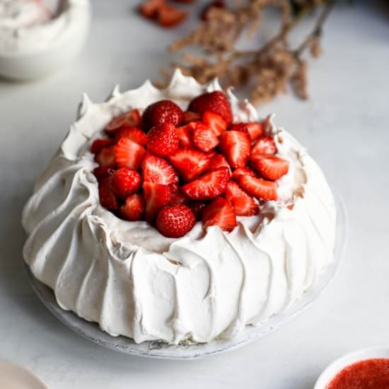 Strawberry Pavlova