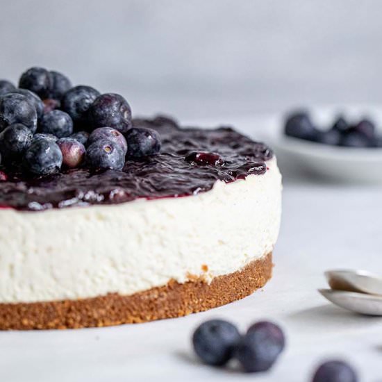 No Bake Blueberry Cheesecake