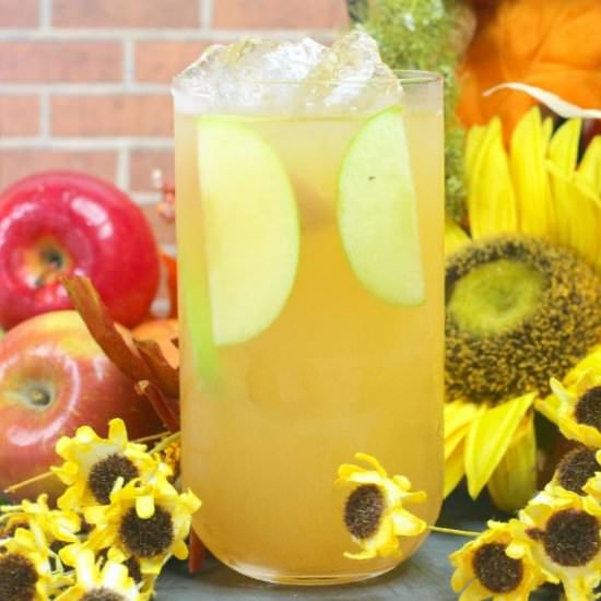 Apple Cider with Bourbon Cocktail