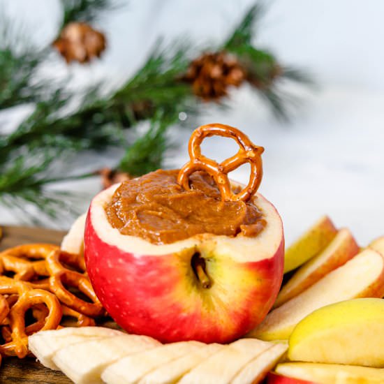 Healthy Salted Caramel Apple Dip