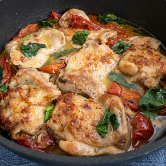 Healthy tuscan garlic chicken GF