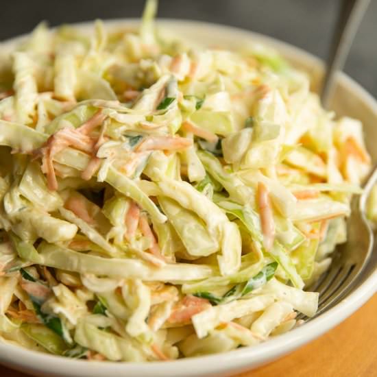 Crisp and Creamy Coleslaw