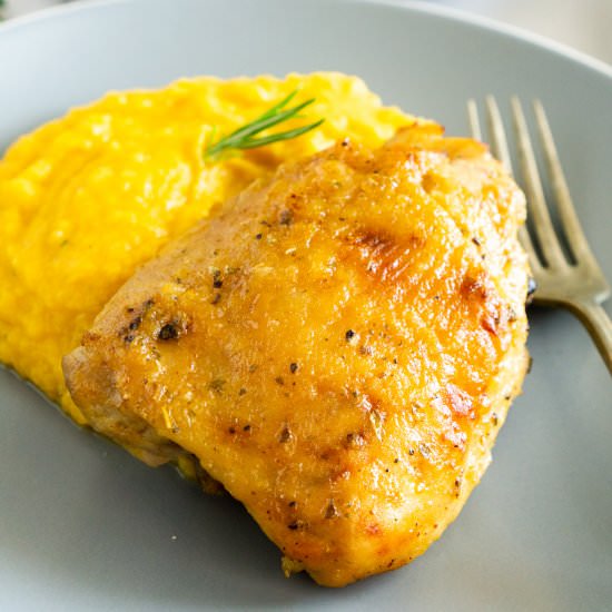 Honey Mustard Chicken Thighs