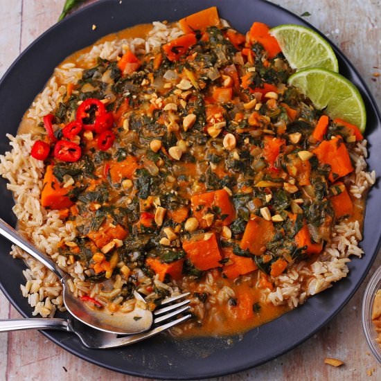 Satay Sweet Potato Curry