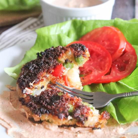 Shrimp Cakes with Spicy Cajun Sauce