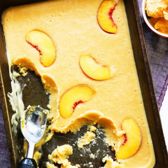 Frozen Peach Yogurt