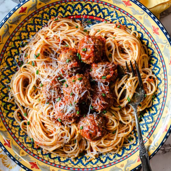 Baked Italian Meatballs