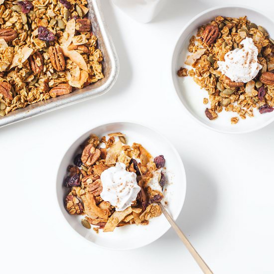 Low-Sugar Pumpkin Granola