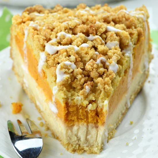 Pumpkin Cheesecake Crumb Cake