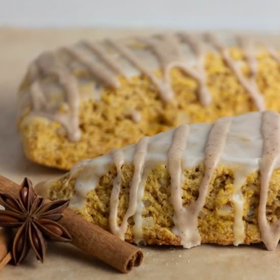 Pumpkin Spice Walnut Scones