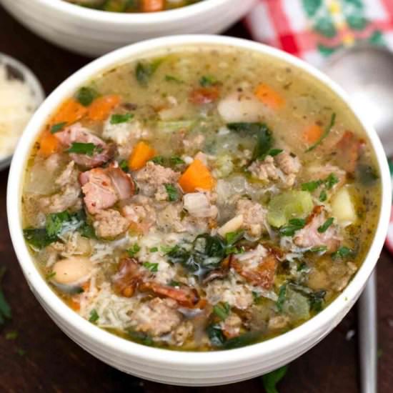 Bacon Cannellini Soup