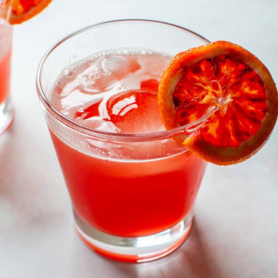 Blood Orange Whiskey Sour