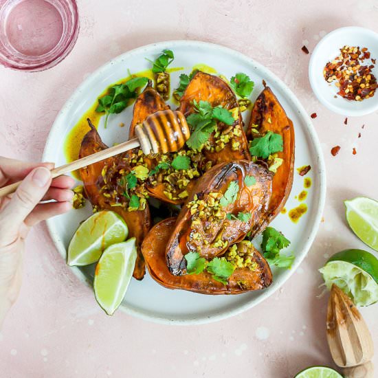 Sweet Potatoes w/ Hot Honey Butter