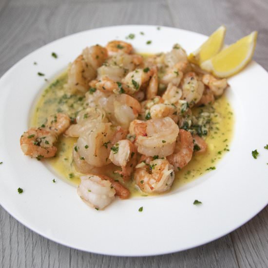 Lemon garlic butter shrimp