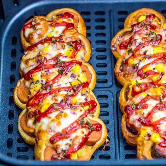 Air Fryer Korean Sausage Bread